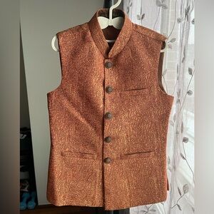 Waist Coat, Boys, Pakistani (Orange)